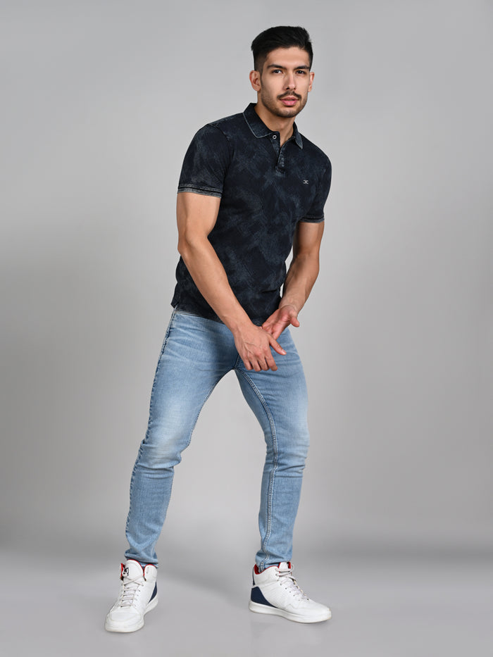 Killer Men Black Printed Slim Fit T-Shirt