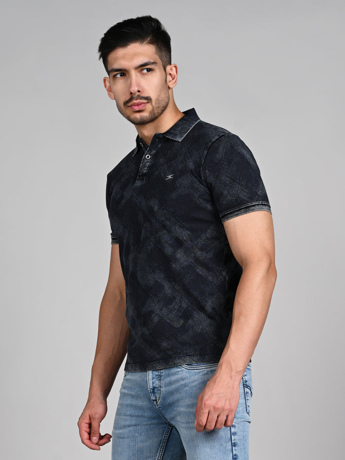 Killer Men Black Printed Slim Fit T-Shirt