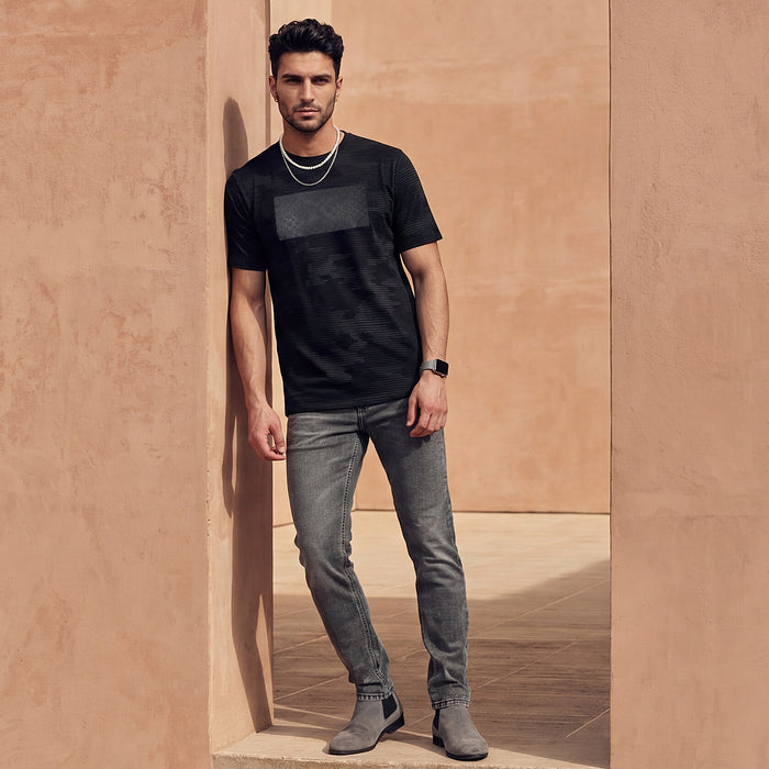 Killer Men Black Printed Slim Fit T-Shirts