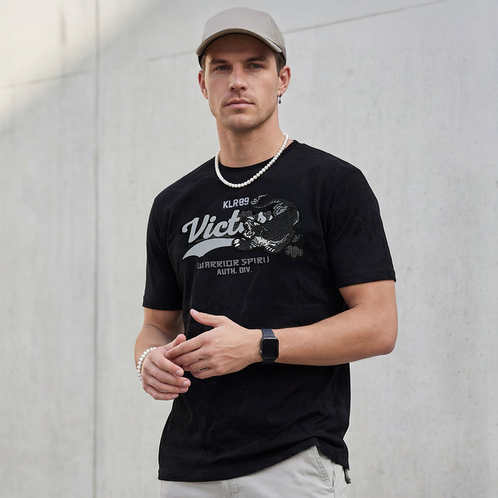 Killer Men Black Printed Slim Fit T-Shirts