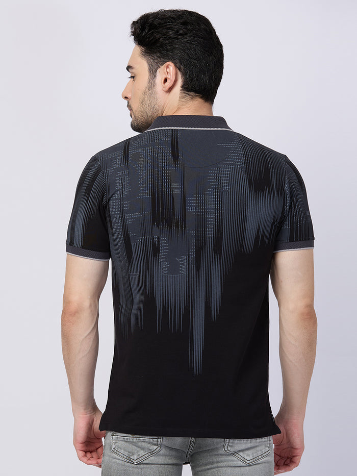 Killer Men Black Printed Slim Fit T-Shirts
