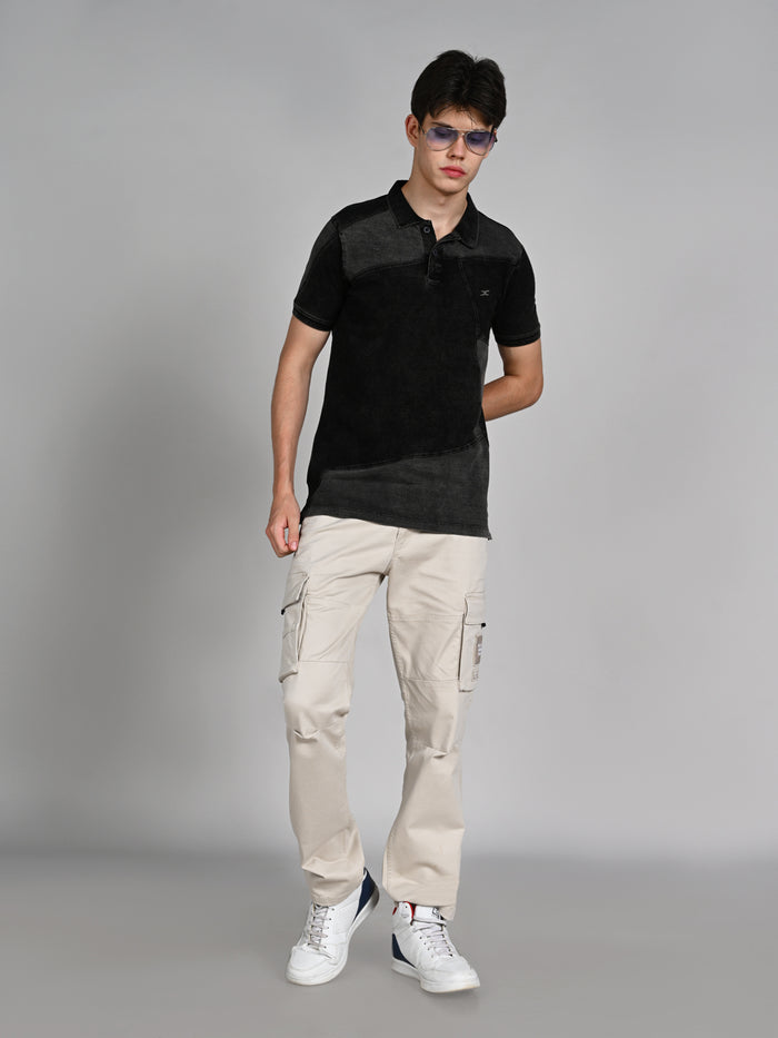 Killer Men Black Solid Slim Fit T-Shirts