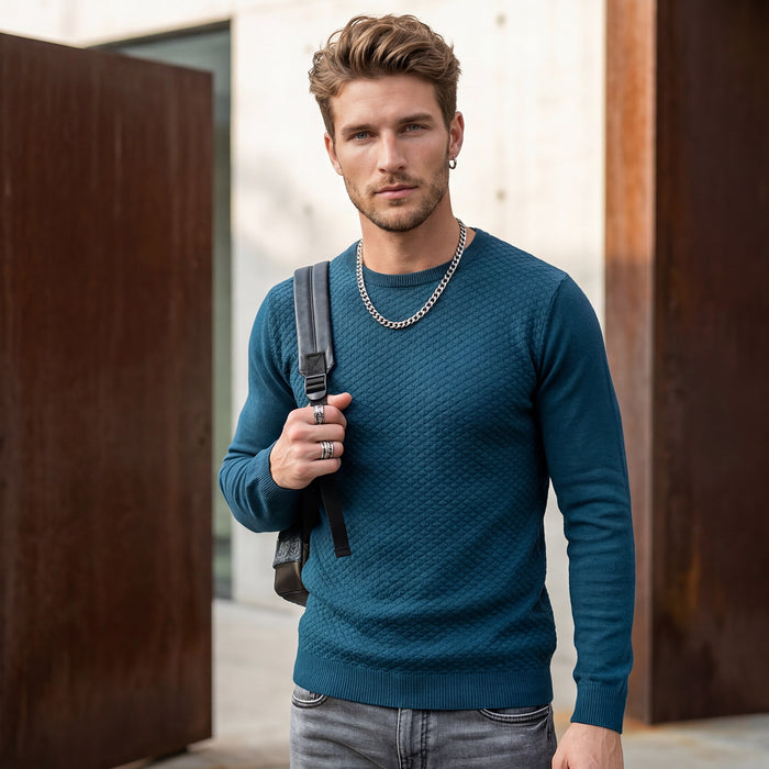 Killer Men Blue Flat Knits