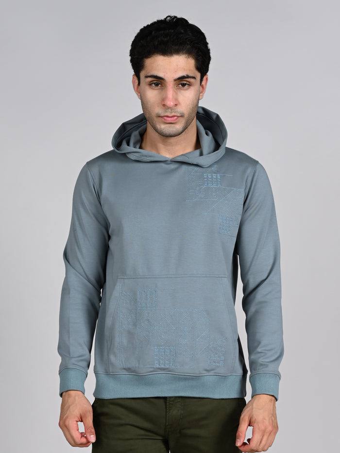 Killer Men Blue Hooded Sweat Shirts