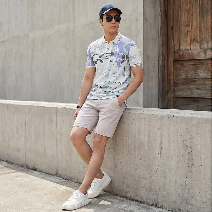 Killer Men Blue Printed Slim Fit T-Shirts