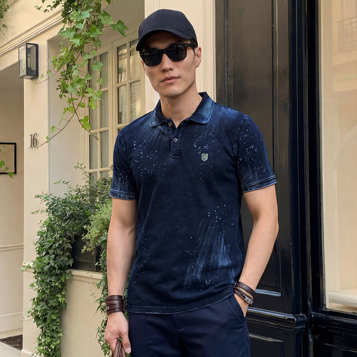 Killer Men Blue Printed Slim Fit T-Shirts