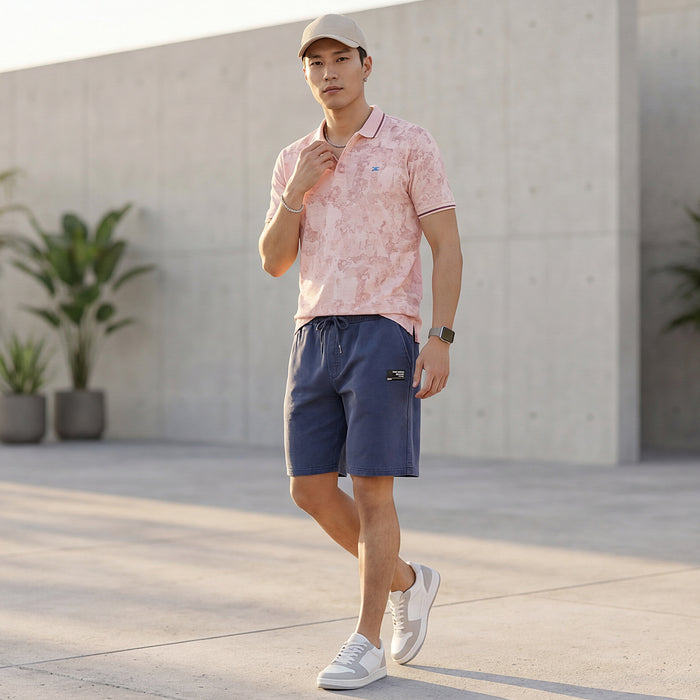 Killer Men Blue Solid Shorts