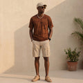 Killer Men Brown Printed Slim Fit T-Shirts