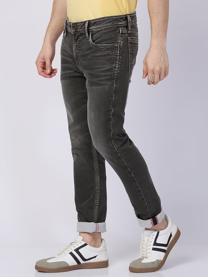 Killer Men Dark Green Solid Slim Fit Jeans