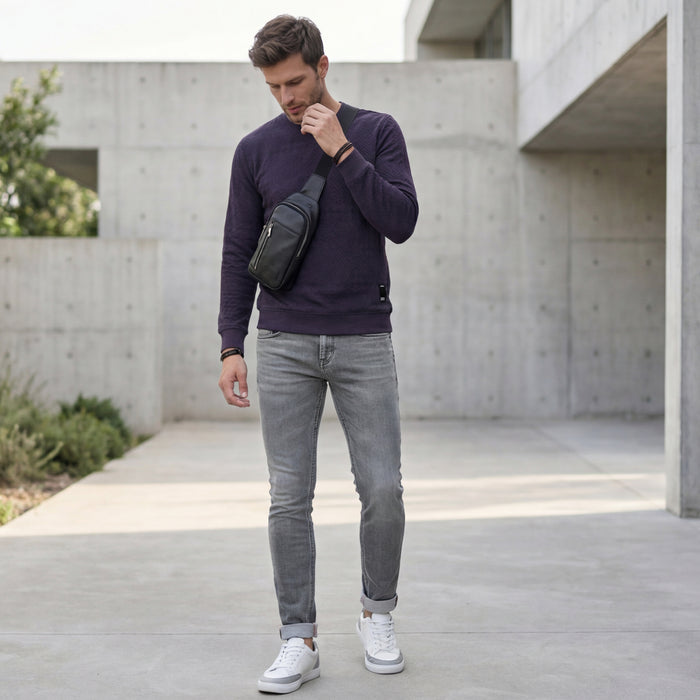Killer Men Dark Grey Sweat Shirts