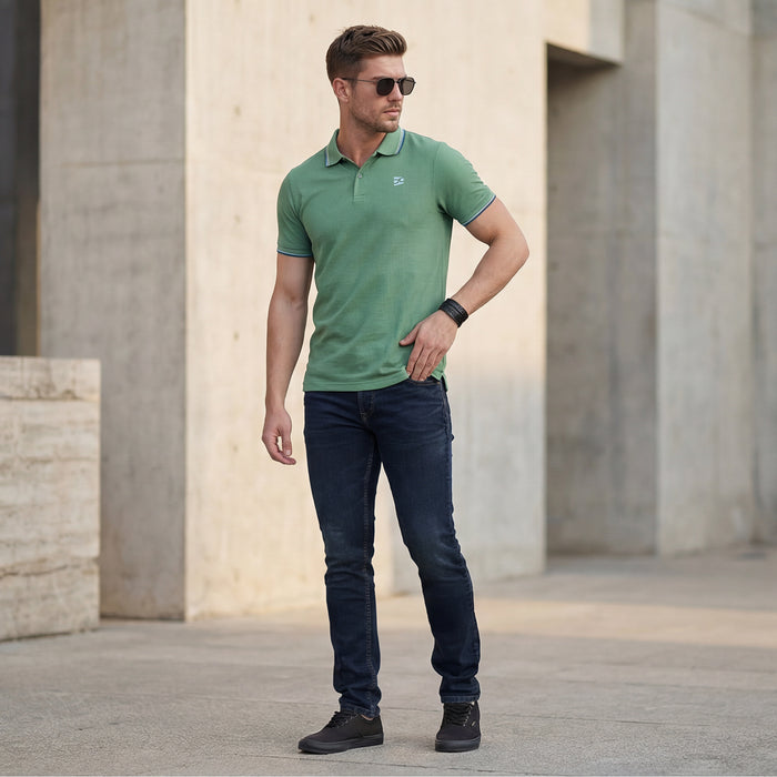 Killer Men Green Printed Slim Fit T-Shirts