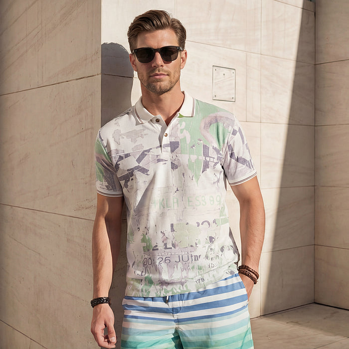 Killer Men Green Printed Slim Fit T-Shirts