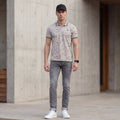 Killer Men Grey Printed Slim Fit T-Shirts