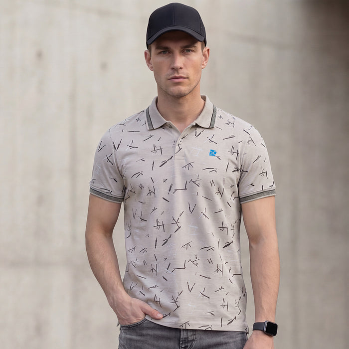 Killer Men Grey Printed Slim Fit T-Shirts