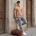 Killer Men Khaki Printed Slim Fit T-Shirt