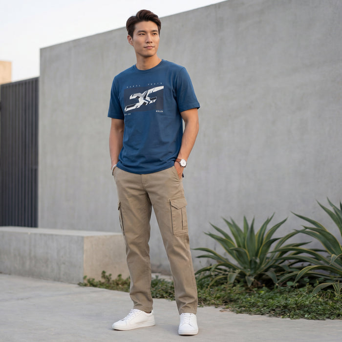 Killer Men Khaki Solid Cargo