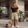 Killer Men Khaki Solid Shorts