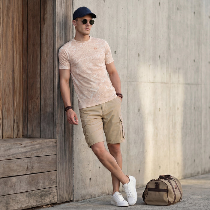 Killer Men Khaki Solid Shorts