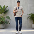 Killer Men Khaki Stripe Slim Fit T-Shirts