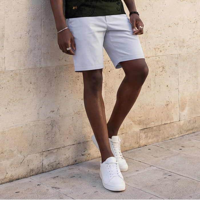 Killer Men Light Blue Solid Shorts