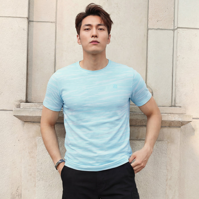 Killer Men Light Green Printed Slim Fit T-Shirts