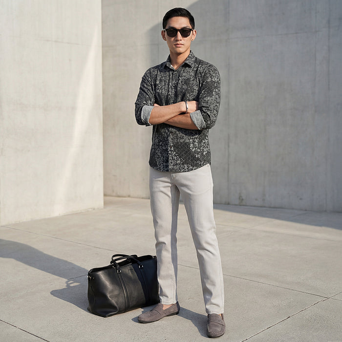 Killer Men Light Grey Slim Fit Pants