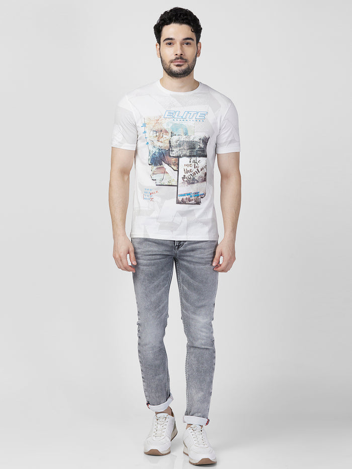 Killer Men Light Grey Solid Slim Fit Jeans