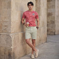 Killer Men Pink Printed Slim Fit T-Shirts