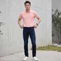 Killer Men Pink Printed Slim Fit T-Shirts