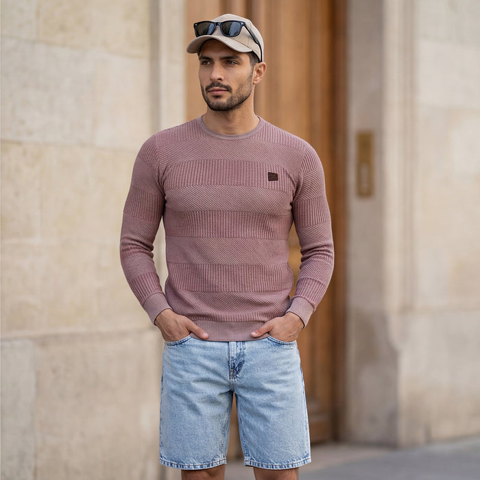 Killer Men Pink Printed Slim Fit T-Shirts