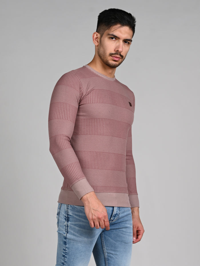 Killer Men Pink Printed Slim Fit T-Shirts