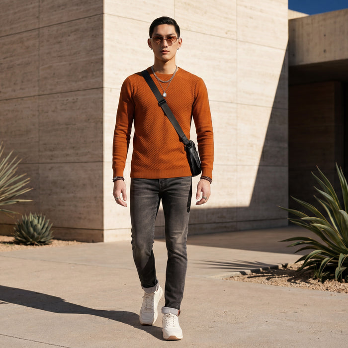 Killer Men Rust Flat Knits