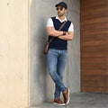 Killer Men V Neck Sleeveless Navy Sweaters