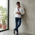 Killer Men White High Neck Jackets