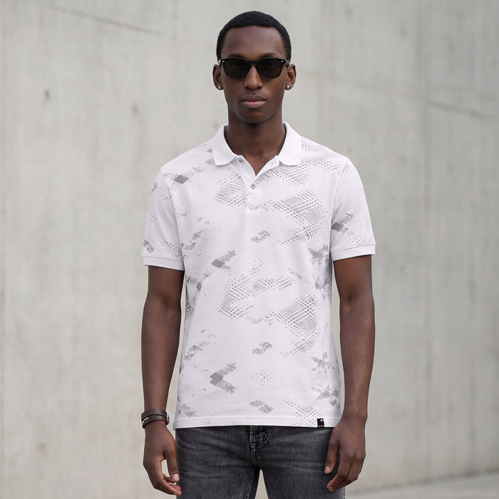 Killer Men White Printed Slim Fit T-Shirts