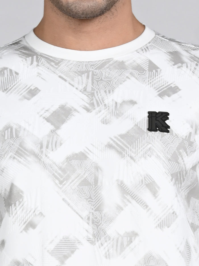 Killer Men White Printed Sweat Shirts