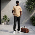 Killer Men Yellow Printed Slim Fit T-Shirt