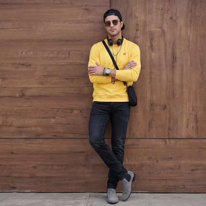 Killer Men Yellow Sweat Shirts
