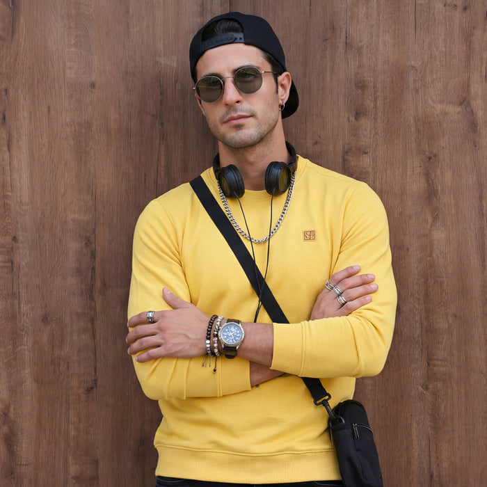 Killer Men Yellow Sweat Shirts
