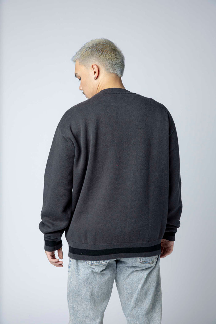 Kings Script Tonal Black Base Sweater Crewneck