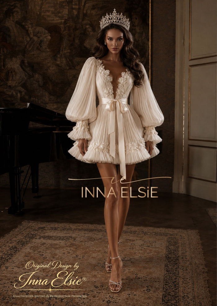 KRISTI Ruffles Bridal Robe