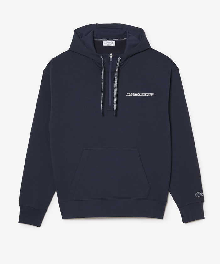 Lacoste Active Logo Back Hoodie (Blue Night)