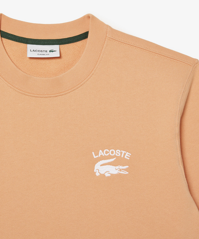 Lacoste Soft Branding Crew Neck Sweater (Light Orange)