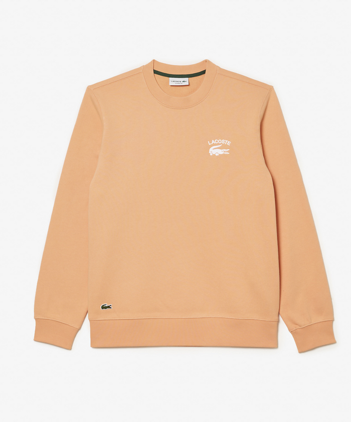 Lacoste Soft Branding Crew Neck Sweater (Light Orange)