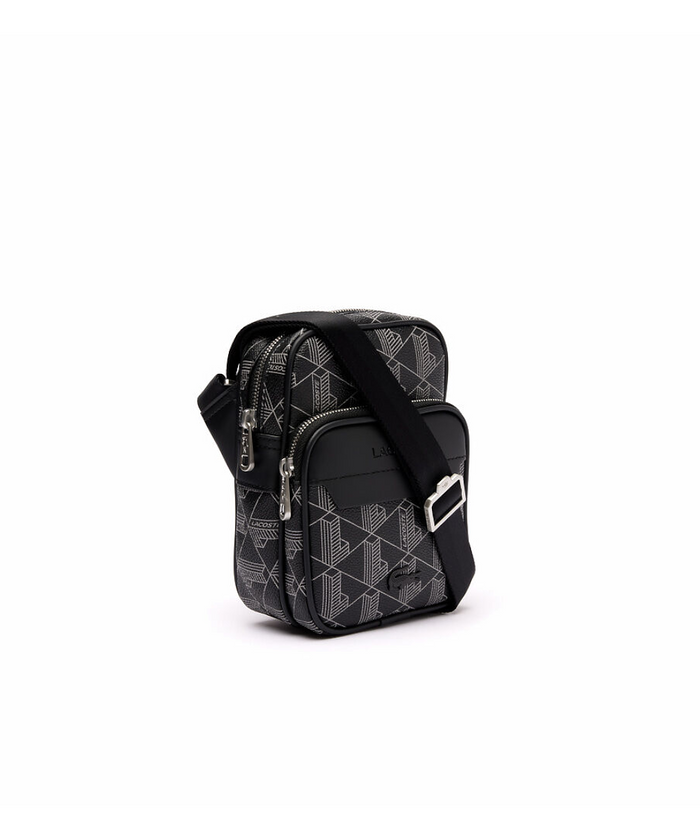 Lacoste The Blend Monogram S Crossover Bag (Noir)