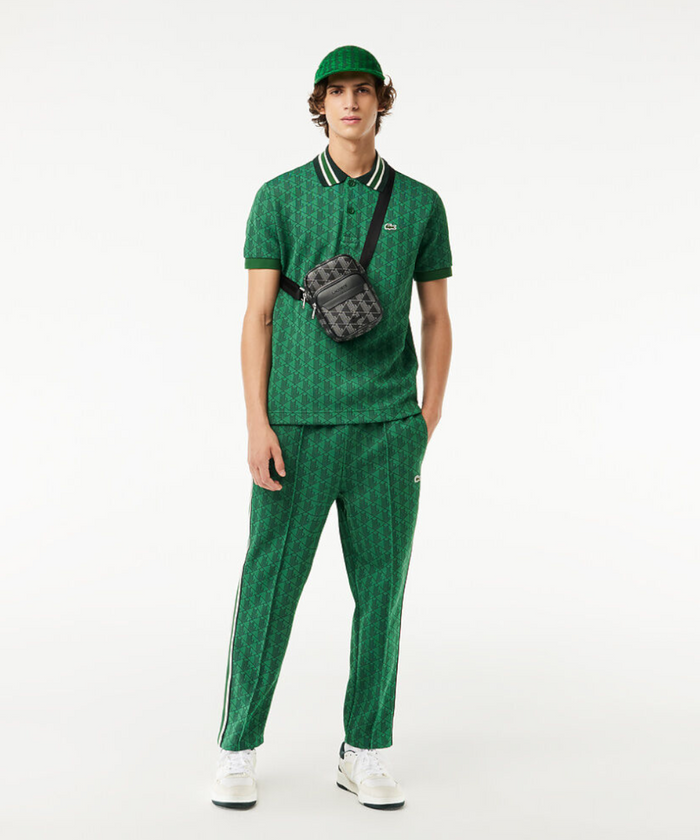 Lacoste The Blend Monogram S Crossover Bag (Noir)