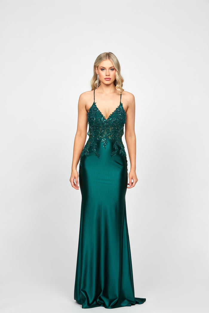 Layne Fishtail Gown - Dress - Bariano