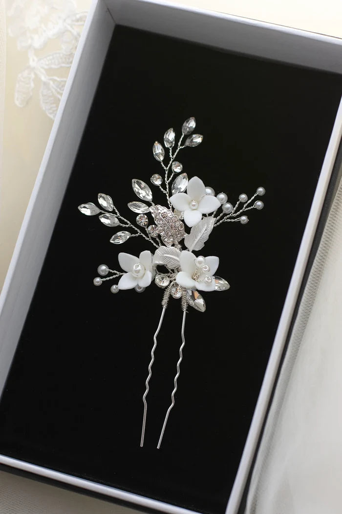 Lilith Hairpin Silver - Jewellery - Windsor Bridal Jewellery