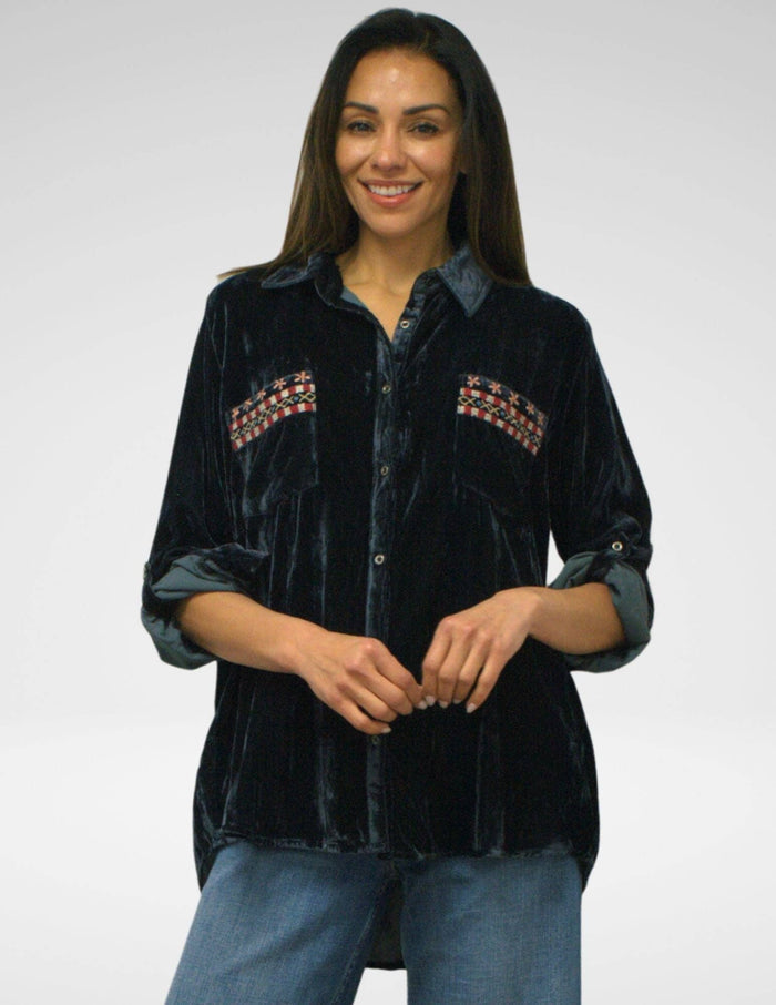 LIZA SHIRT: INKWELL