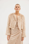 Lola Crop Jacket Champagne Champagne - Accessory - Bubish